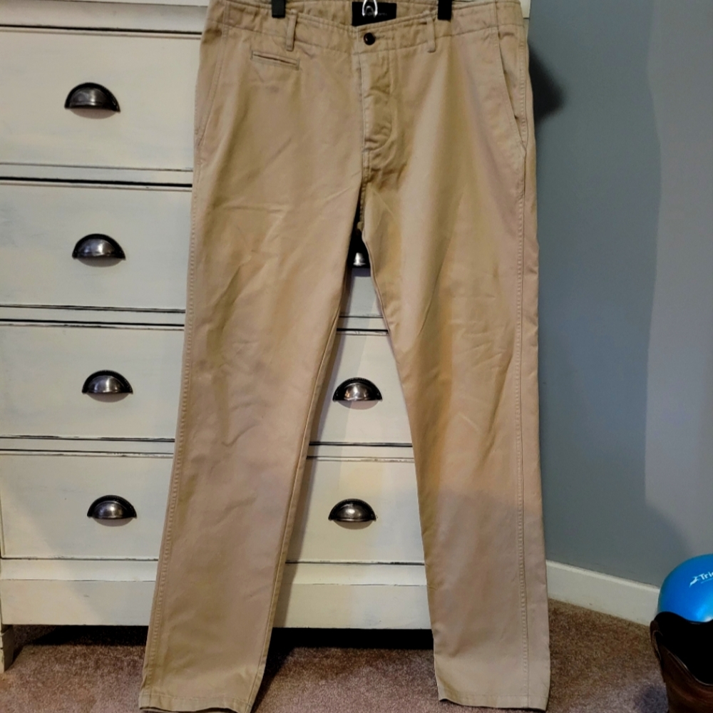 Wings & Horn Westpoint Chino Khakis Beige W36 Length 34